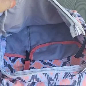 TRANS by Jansport TM60 Supermax Laptop -  Gray, Coral & White Geometric Backpack Jansport | Bags | Trans By Jansport Tm6 Supermax Laptop Gray  main image 2